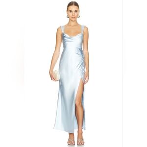 NWT- Runaway the Label X Revolve Havanna Maxi Dress In Blue Sz XS